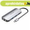 Dokkollloms USB-C-vel HDMI-hez, 3x USB 3.0, RJ45, PD 0,15