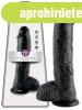 King Cock 10 hers dild (25 cm) - fekete