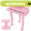 Pink jtk zongora mikrofonnal s zongoraszkkel kis zongori