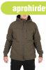 Fox Collection Sherpa Jacket Green & Black dzseki, kabt