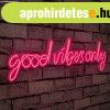 Good Vibes Only - Pink Dekoratv manyag LED vilgts 76x2x