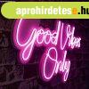 Good Vibes Only 2 - Pink Dekoratv manyag LED vilgts 62x