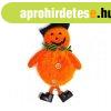 Halloween dekorcis figura (narancssrga tk boszorkny fek