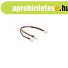 Delock Kbel - 89343 (Molex 3 pin anya > 2 x Molex 3 pin 