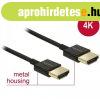 DELOCK HDMI male/male sszekt 3D 4K Slim Premium, 4.5m kb