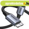 USB C / micro USB-B 3.0 kbel Ugreen US565 5Gb/s 3A 1m - sz