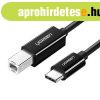 Nyomtatkbel USB-C 2.0 s USB-B UGREEN US241, 1m (fekete)