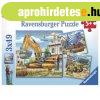 Ravensburger: Puzzle 3x49 db - risi munkagpek
