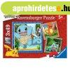 Ravensburger Puzzle 3x49 db - Dn bbik