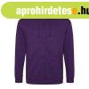 Just Hoods cipzros kapucnis frfi pulver AWJH050, Purple-S