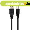 USB 2.0-kbel Ewent EC1003 Fekete 5 m
