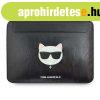 Karl Lagerfeld Choupette Head Embossed fekete laptop tska 1