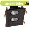 DOUBLE LED MOVABLE SPOT LIGHT 2X15W 230V 4000K FEKETE 92DL81