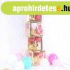 Baby ballon box, dekorcis dszdoboz - arany