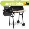 2in1 faszenes BBQ grill s smoker