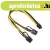 BLACKBIRD Tpkbel PCI-E 6 pin female to 2x8 pin male, 30cm