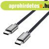 USB-C-USB-C kbel Budi 65W 1,5m (fekete)