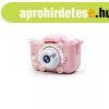 X5S Gyerek kamera 1080P HD sznes szilikon bortssal - Pink