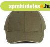 KP011 hat paneles Baseball sapka K-UP, Olive Green/Beige-U