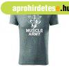 DRAGOWA fitness pl muscle army team, szrke 180g/m2