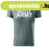 DRAGOWA fitness pl muscle army, szrke 180g/m2