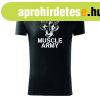 DRAGOWA fitness pl muscle army team, fekete 180g/m2