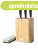 Kskszlet Gourmet Premium 5 db bambusz kstartban + csiszo