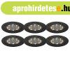 6 db fldi spotlmpa kszlet, fekete, LED IP65 Solar - Terry