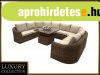 Rattan modulris kszlet BORNEO LUXURY 8 szemlyes (barna)