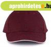 KP011 hat paneles Baseball sapka K-UP, Burgundy/White-U