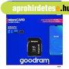 Goodram microSDHC 64GB Class 10 memriakrtya SD adapterrel 