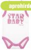 Scamp Ujjatlan baba kombidresz (56) - Star Baby pink