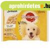 Pedigree Alutasakos 100g 4-Pack Junior Csirke&rizs, Marh