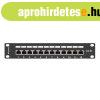 Lanberg PPF5-9012-B 10"/1U 12port Cat5e FTP rnykolt f