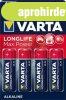 VARTA Longlife Max Power Alkli ceruza elem AA B4