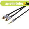 2xRCA (Cinch) jack 3,5 mm-es Vention BCNBI 3 m-es kbelhez (