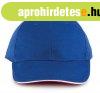 KP011 hat paneles Baseball sapka K-UP, Royal Blue/White/Red-