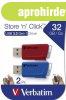 Pendrive, 2 x 32GB, USB 3.2, 80/25MB/sec, VERBATIM "Sto