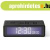 Lexon Flip+ Travel LCD Alarm Clock Dark Grey