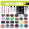 Glitter tattoos kit - 24 db sznes csillmporral, rengeteg f