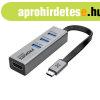 Promate USB Hub - MEDIAHUB C3 (USB-C 4in1 HUB, 1x4K HDMI, 2x