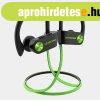 Letscom U8I Bluetooth 5.0 sztere sport zld-fekete headset 