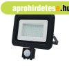 Nedes Led Reflektor 50W 4000K IP65 Fekete Mozgsrzkelvel