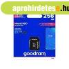 Goodram microSDHC 256GB Class 10 memriakrtya SD adapterrel