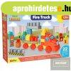 Fire Truck-tzolts ptkocka szett-22 db os