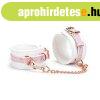  White & Pink Fairy Goat Leather Ankle Cuffs 