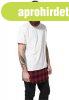 Urban Classics Long Shaped Flanell Bottom Tee wht/blk/red