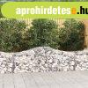 7 db ves horganyzott vas gabion kosr 200x50x60/80 cm