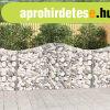 4 db ves horganyzott vas gabion kosr 200x30x100/120 cm