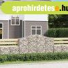 3 db ves horganyzott vas gabion kosr 200x30x120/140 cm